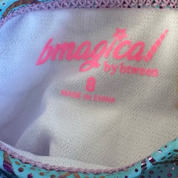 btween bmagical 3Pc Mermaid Skirt Tankini Set Girls Size 8 UPF 50 Multicolor NWT - Picture 9 of 11